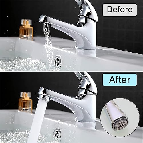 Miniatura 5 de 12 piezas de repuesto Moen aireador de grifo para fregadero y 5 piezas de grifo, herramienta de extracción de llaves para baño o fregadero de cocina