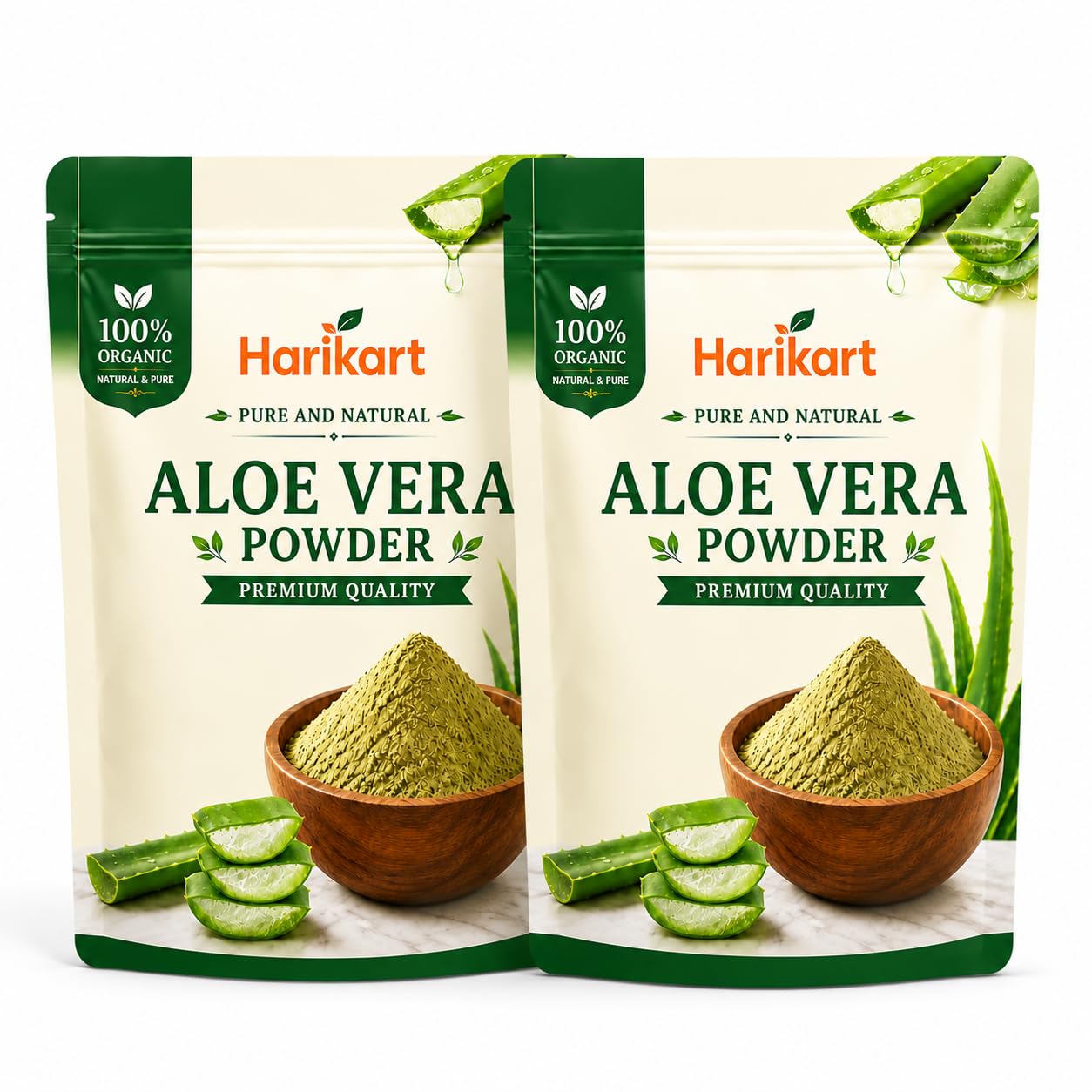 Naturals Aloe Vera Powder 100g Pack of 2 | 100% Pure Aloe Vera Leaf Powder for Skin Care, Hair Care, Face Packs & Hair Masks | Natural Herbal Powder | Chemical Free | Total 200g