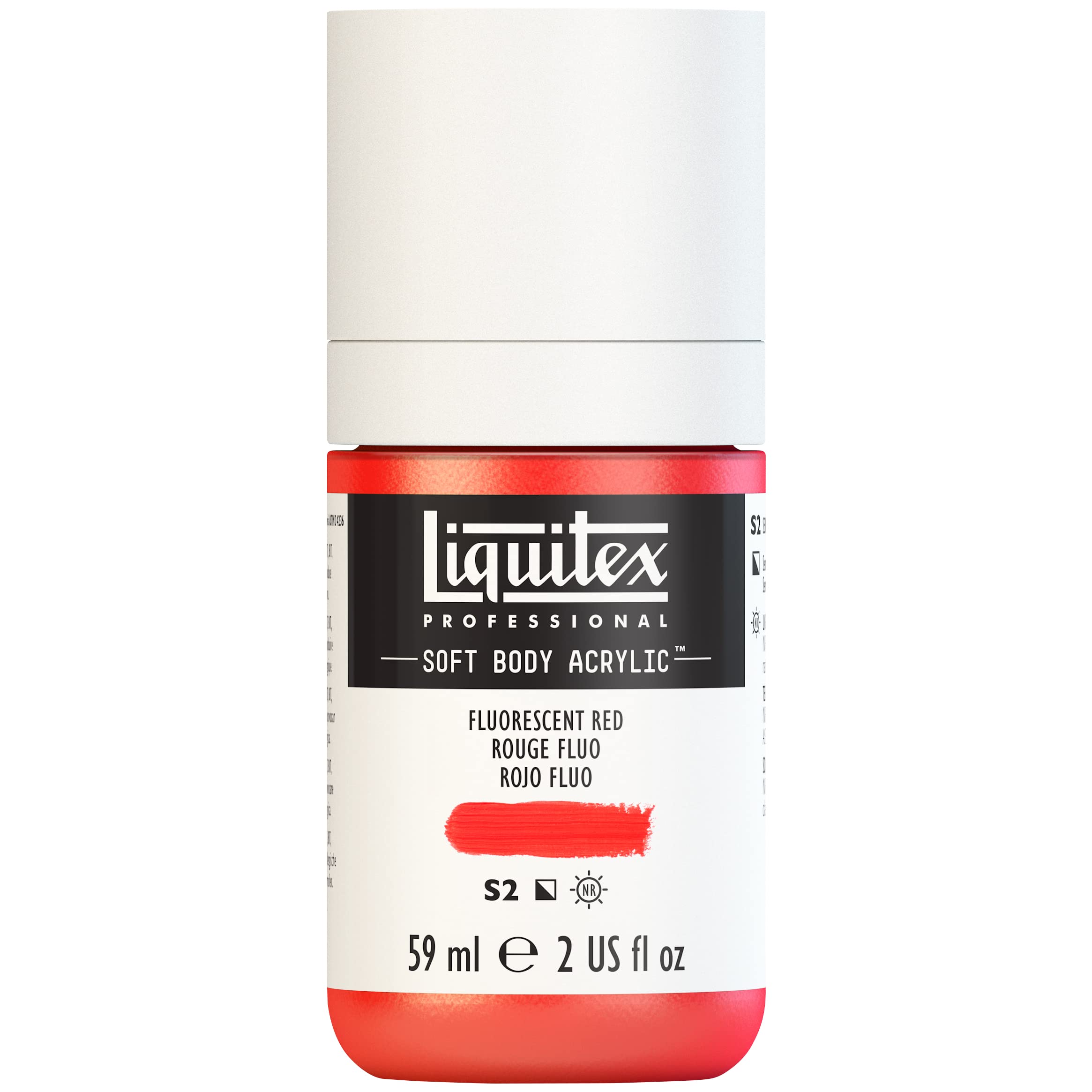 Liquitex Acrylic Paint, Red Fluo, 59 ml (Pack of 1)
