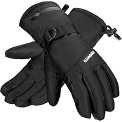 Guantes Invierno Motocard KEMIMOTO Guantes Invierno Moto Esquí Hombre y Mujer, Guantes Invierno Moto Hombre con 3 PantallasTáctiles, Hebilla Ajustable, Guantes Deportivos Repelentes al Agua para Esquiar, Senderismo, Ciclismo