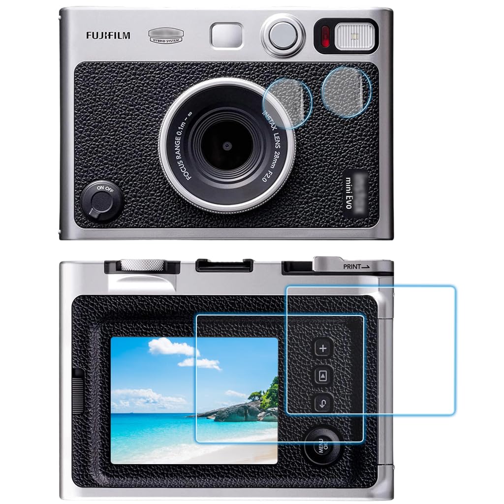 ZORBES® 4 Pack Compatible with Fujifilm Instax Mini EVO Screen Protectors &