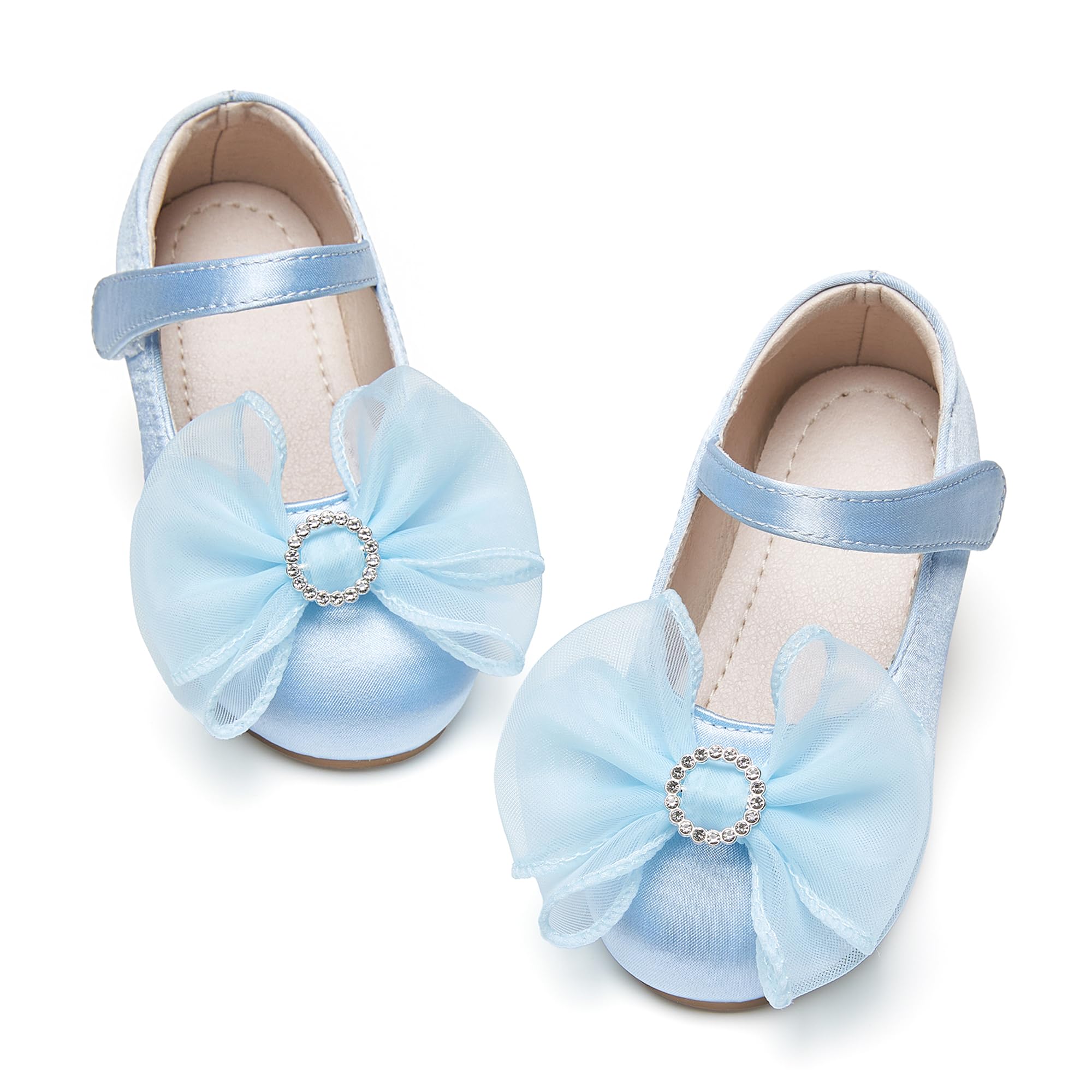 GINFIVE Toddler Girls Dress Shoes Little Girls Mary Janes Ballerina Flats Shoes Toddler
