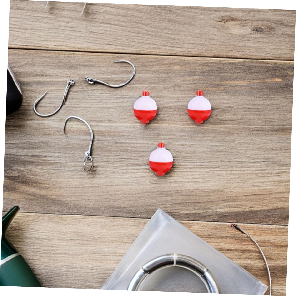 Toyvian Galleggianti Rotondi da Pesca in Plastica 50 Pezzi, Facili da Assemblare e Sostituire, Accessori per Esche per Pesca Esche in Acqua Dolce e Salata