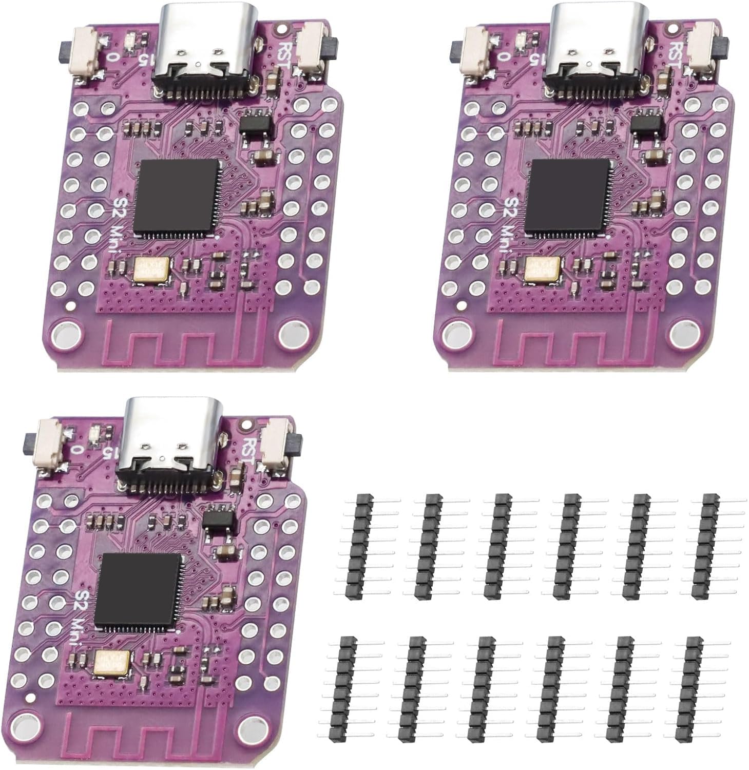 Scheda Sviluppo Esp32 Scheda Di Sviluppo ESP32-S2 Mini Binghe - 3 Pezzi, WiFi, 4MB Flash, 2MB PSRAM, Compatibile Con Arduino Microcontrollore IoT - Foto 10
