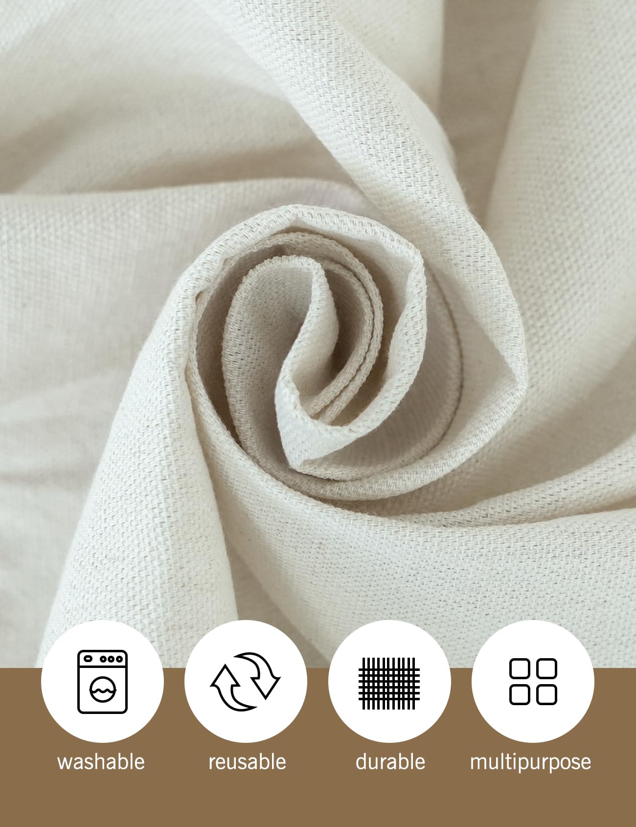 ROLLINGDOG Cotton Dust Sheets, 4ft x 12ft(1.22m*3.66m) - Image 3
