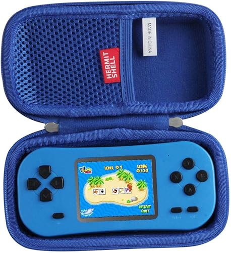 Hermitshell Estuche de viaje para Beijue 218 Retro Handheld Games para niños Construido en 218 Classic Old Style Electronic Gam (azul)