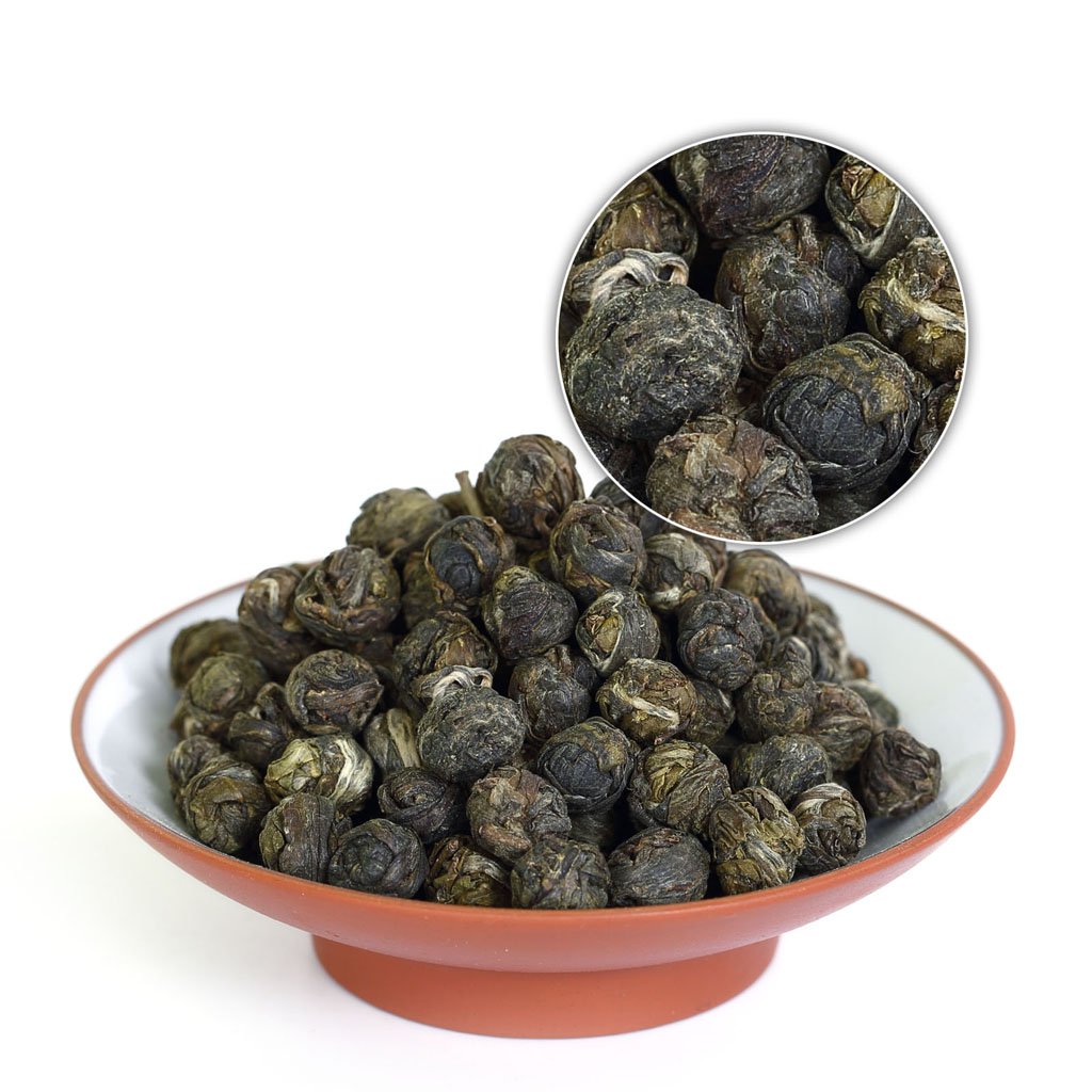 GOARTEA - Jasmine Dragon Pearls - 50g / 1.76oz Premium Grade - Jasmine Pearl Green Tea - Chinese Green Tea Loose Leaf