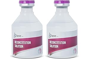 Stat Peptides Reconstitution Solution for Peptides (2 Bottles for 100ml Total)