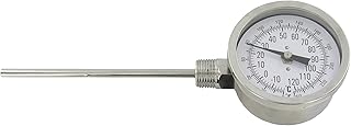 Dwyer Bimetal Thermometer, BTLS3255D, 0-250Â°F/-20-120Â°C, 2.5