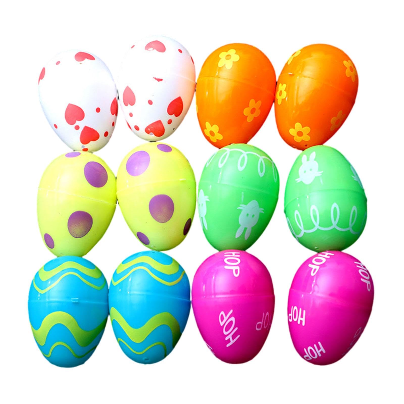 50 Uova Di Pasqua In Plastica Riempibili - Colorate, Per Caccia Alle Uova, Decorazioni E Regali