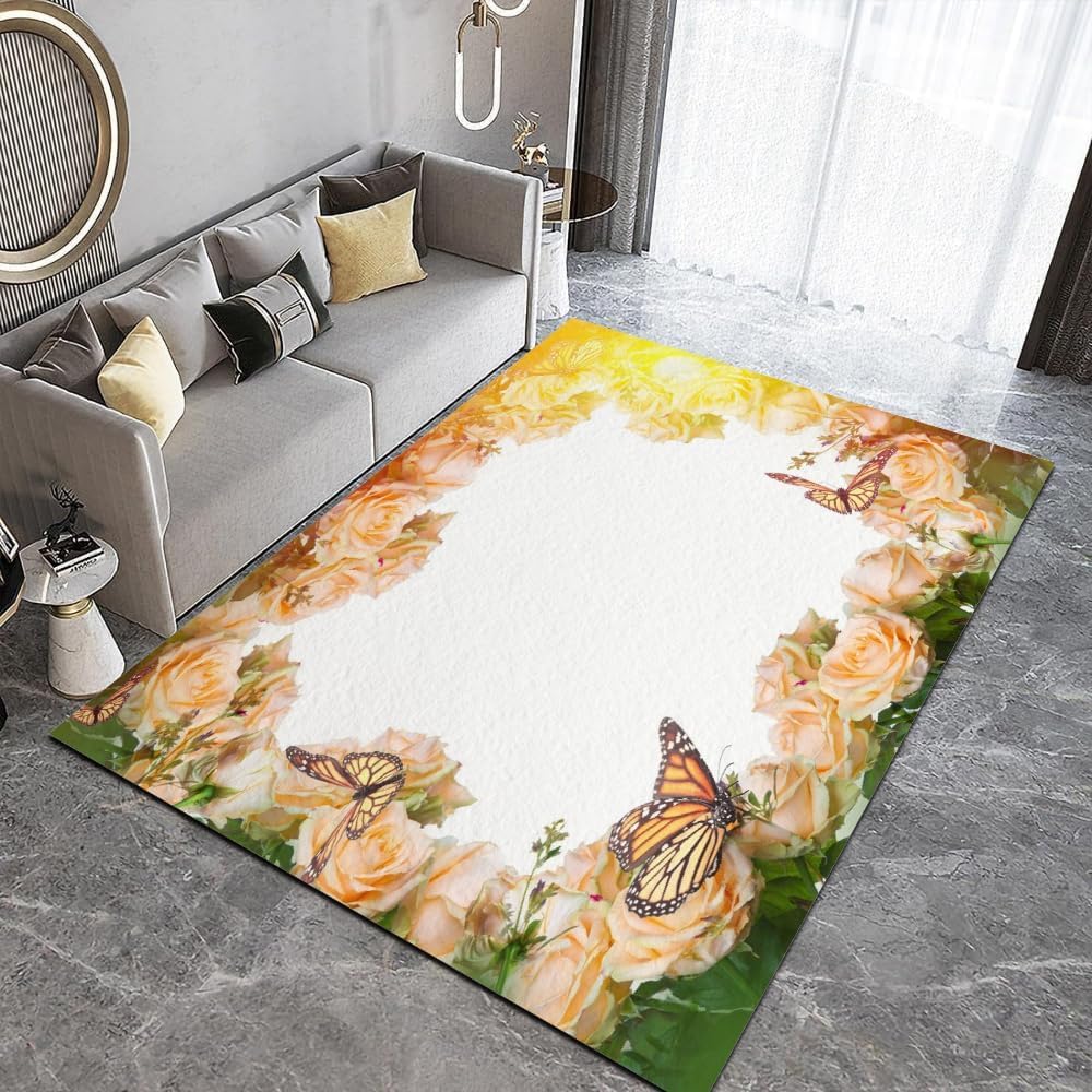 Tapis de salon 3D lavable contre le sol froid hiver