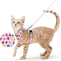 Vista 23 de rabbitgoo Cat Harness and Leash for Walking, Escape Proof Soft Adjustable Vest Harnesses for Cats, Easy Control Breathable Reflective Strips Jacket