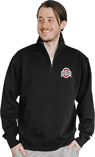 Miniatura 18 de Blue 84 Sudadera con cremallera de un cuarto para hombre de la NCAA Gris