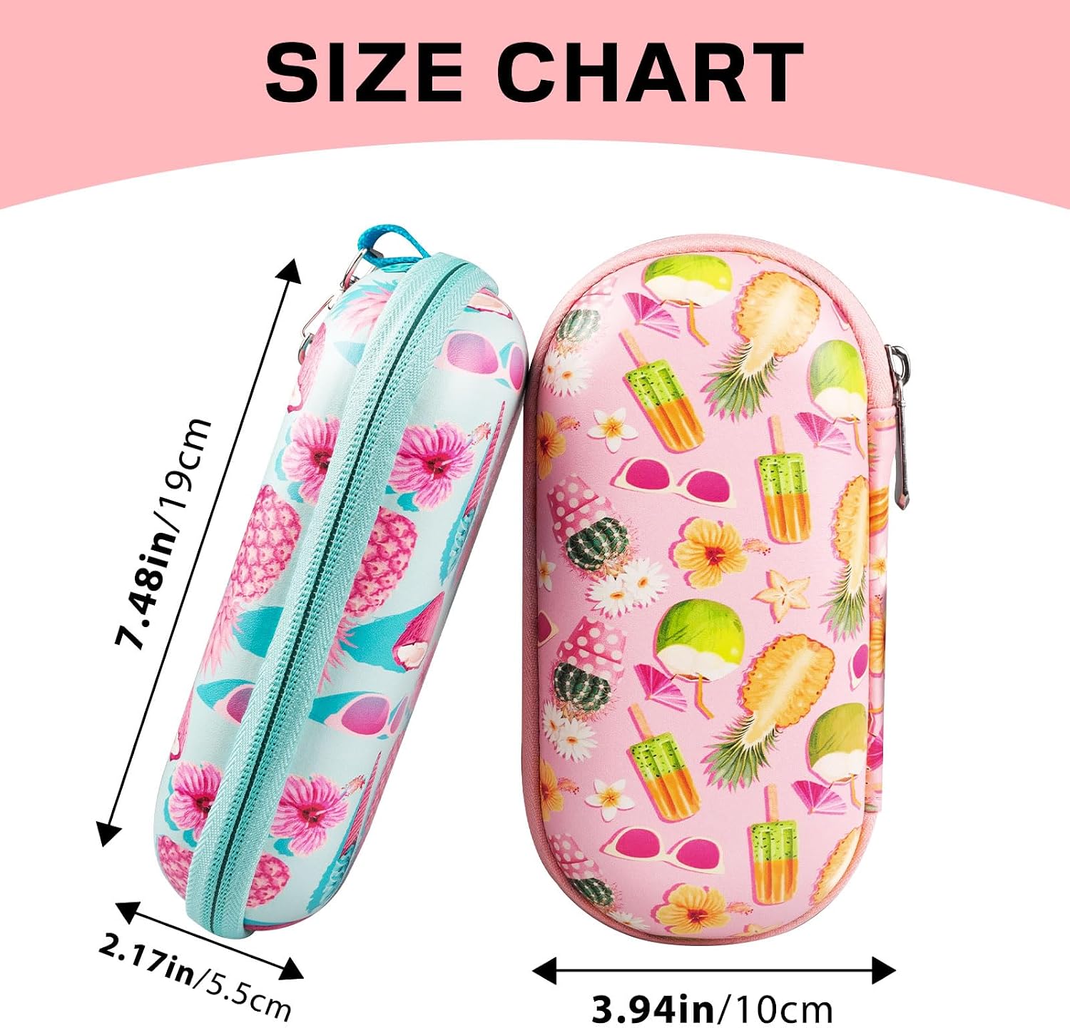 Sunglasses Organizer, Double Glasses Case Hard Shell, Eye Glass Case for Women, Dual Sunglasses Travel Case