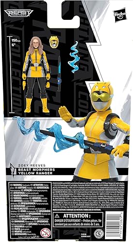 Miniatura 10 de Power Rangers Lightning Collection Beast Morphers Yellow Ranger - Figura de acción a escala de 6 pulgadas, juguetes y figuras de acción para niños a