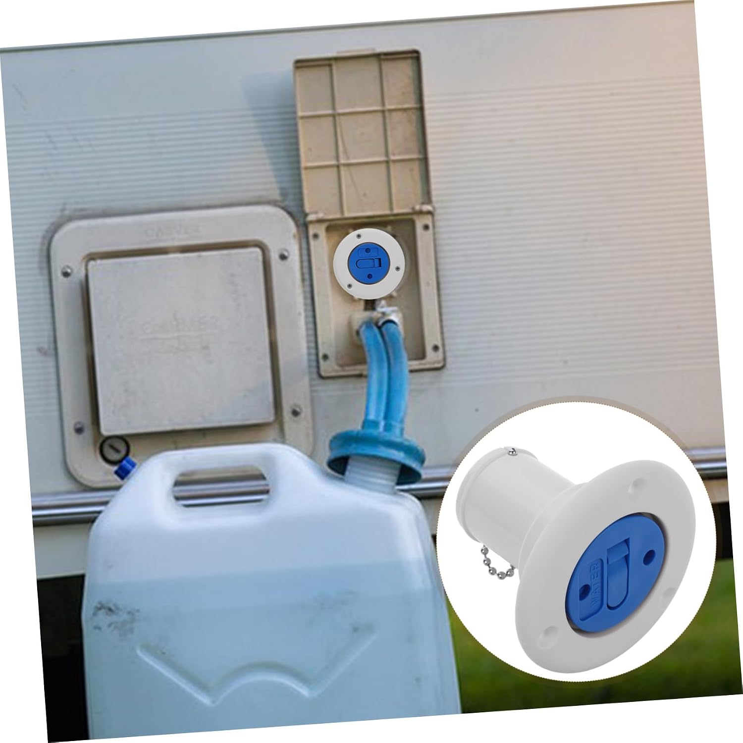 Rv Fresh Water Tank Cap Camper Water Tank Inlet Cap for Trailer Camping
