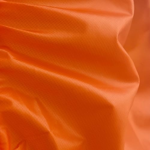 emma kites Tela de nailon Ripstop 20D naranja impermeable de 1.2 onzas, revestimiento de silicona de silnylon, ultraligero resistente al desgarro