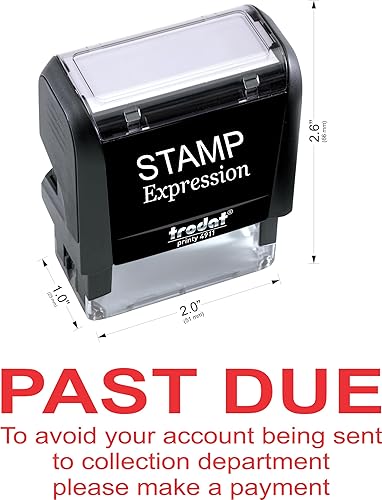 Miniatura 2 de StampExpression - Sello de goma autoentintado para evitar que la cuenta se envíe a la colección, tinta roja (A-5972)