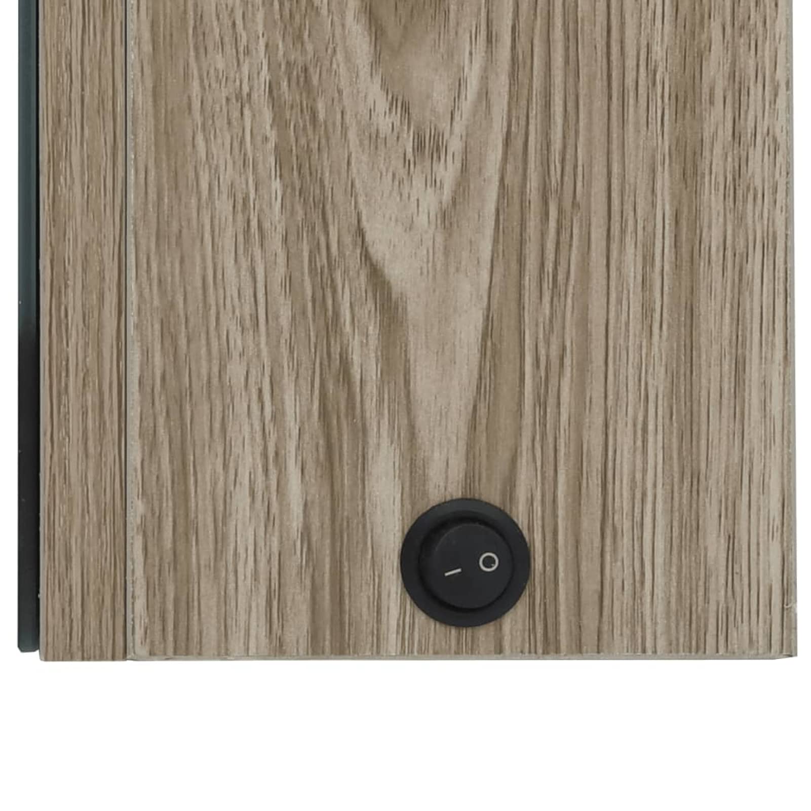 Armario de baño con Espejo y LED Color Roble 62x14x60 cm Almacenaje BañO