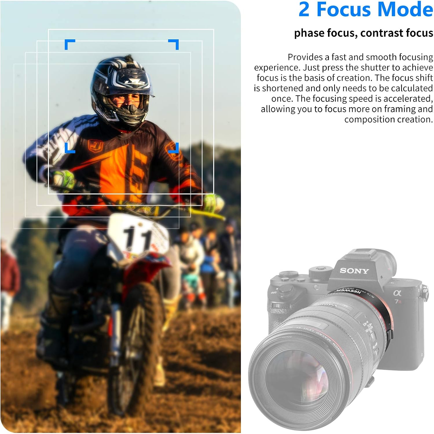 Free Shipping Offer Neewer Electronic AF Lens Mount Adapter Auto Focus Compatible with EF/EF-S Lens to Sony E-Mount Cameras Compatible with Sony A9/A7R4/A7R3/A7R2/A7M3/A7M2/A6500/A6400/A6300/A6100 🔥 Neewer Electronic AF Lens Mount Adapter Auto Focus Compatible with EF/EF-S Lens to Sony E-Mount Cameras Compatible with Sony A9/A7R4/A7R3/A7R2/A7M3/A7M2/A6500/A6400/A6300/A6100