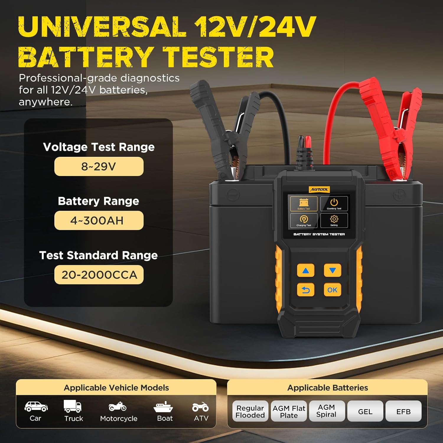 AUTOOL AS501 Brake Fluid Tester & BT360 Battery System Tester