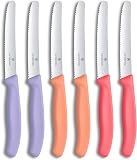 Victorinox Swiss Classic 6-Piece Breakfast Knife Set, 11 cm, Red - 1