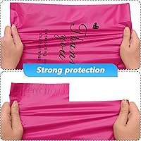 Vista 4 de Thank You - Sobres de polietileno de 10 x 13 pulgadas, 100 unidades, bolsas de envío impermeables y resistentes al desgarro para ropa, bolsas