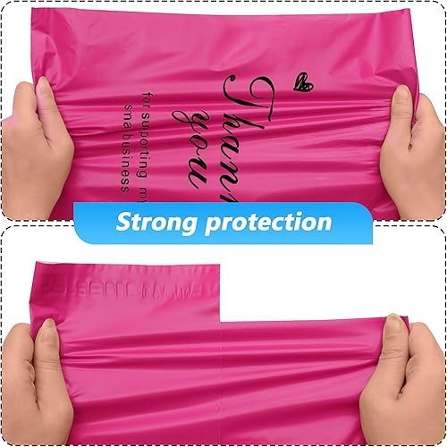 Miniatura 4 de Thank You - Sobres de polietileno de 10 x 13 pulgadas, 100 unidades, bolsas de envío impermeables y resistentes al desgarro para ropa, bolsas de