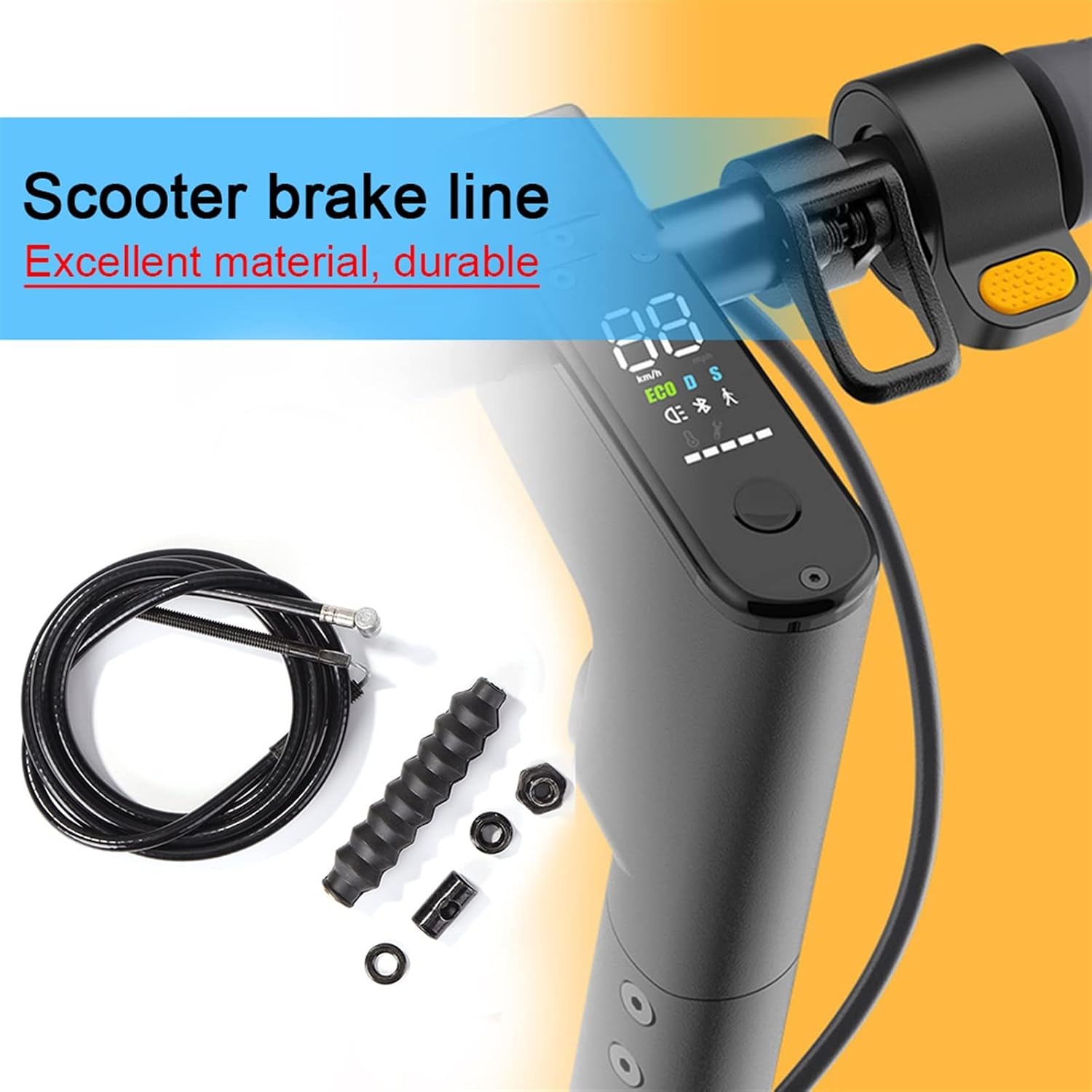 Brake Cable Fit for Ninebot MAX G30 G30D KickScooter G30LP Electric Scooter Front Wheel Brake Wise Line Assembly Parts
