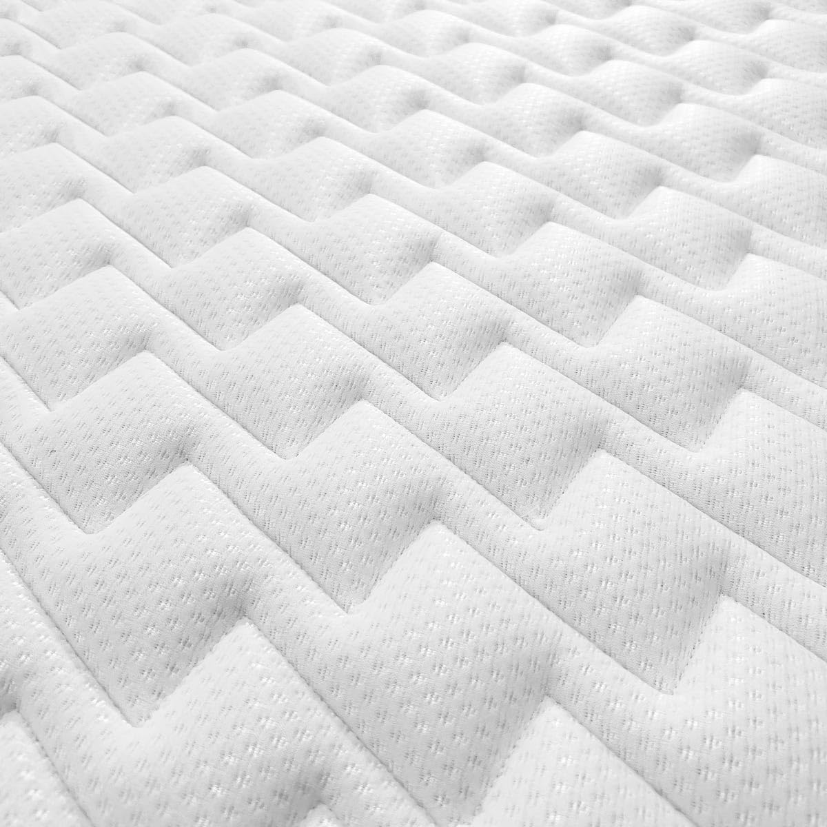 Homey Visco-elastische matras Sleep Pro, omkeerbaar, mijtdicht, antibacterieel en hypoallergeen, viscozacht, wit, 135 x 190 cm, 2 kussens 70 cm