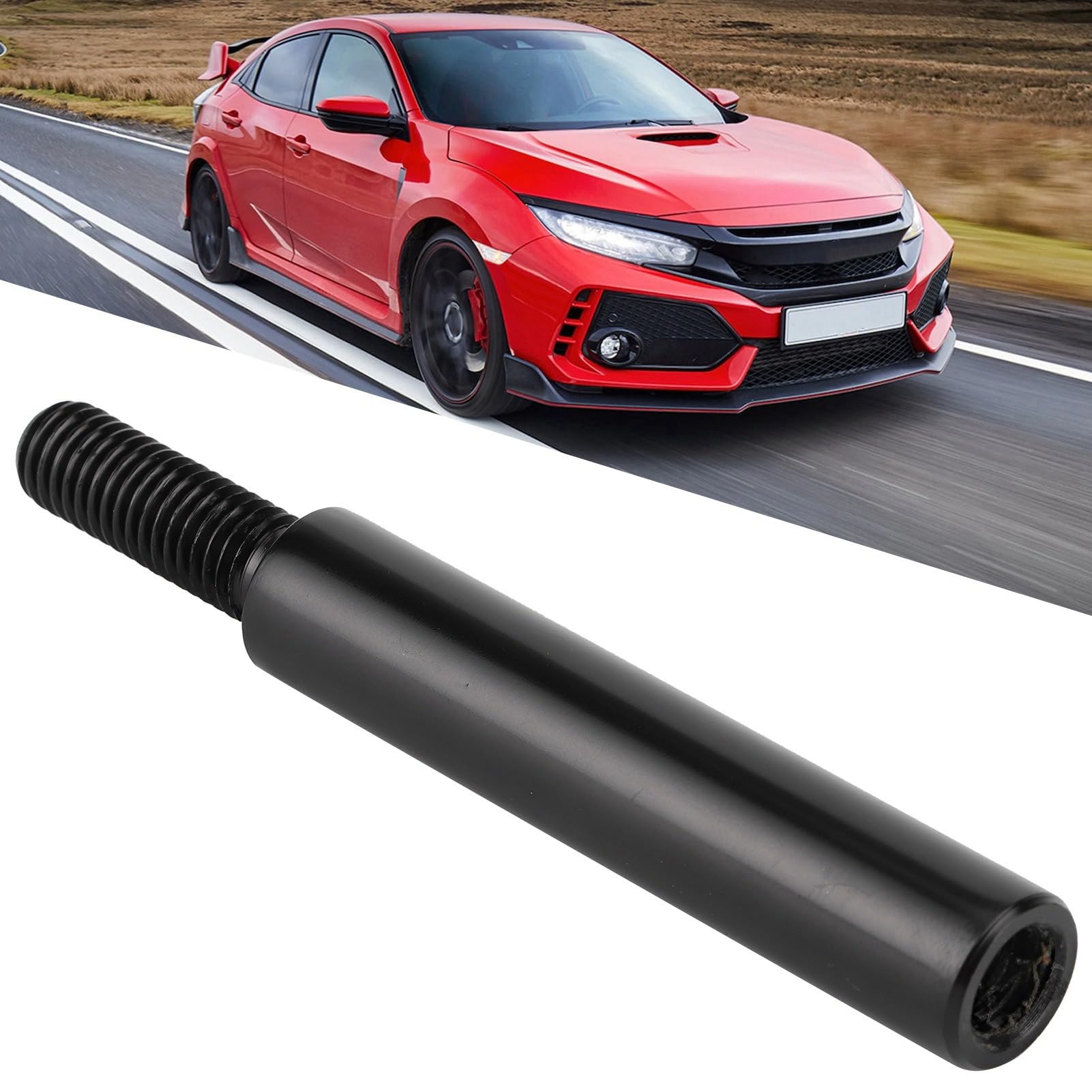 Car Shift Knob Extender, 3in Long, M10 x 1.5 Manual Gear Shifter Lever Extension, Aluminium Alloy, Fit for for for