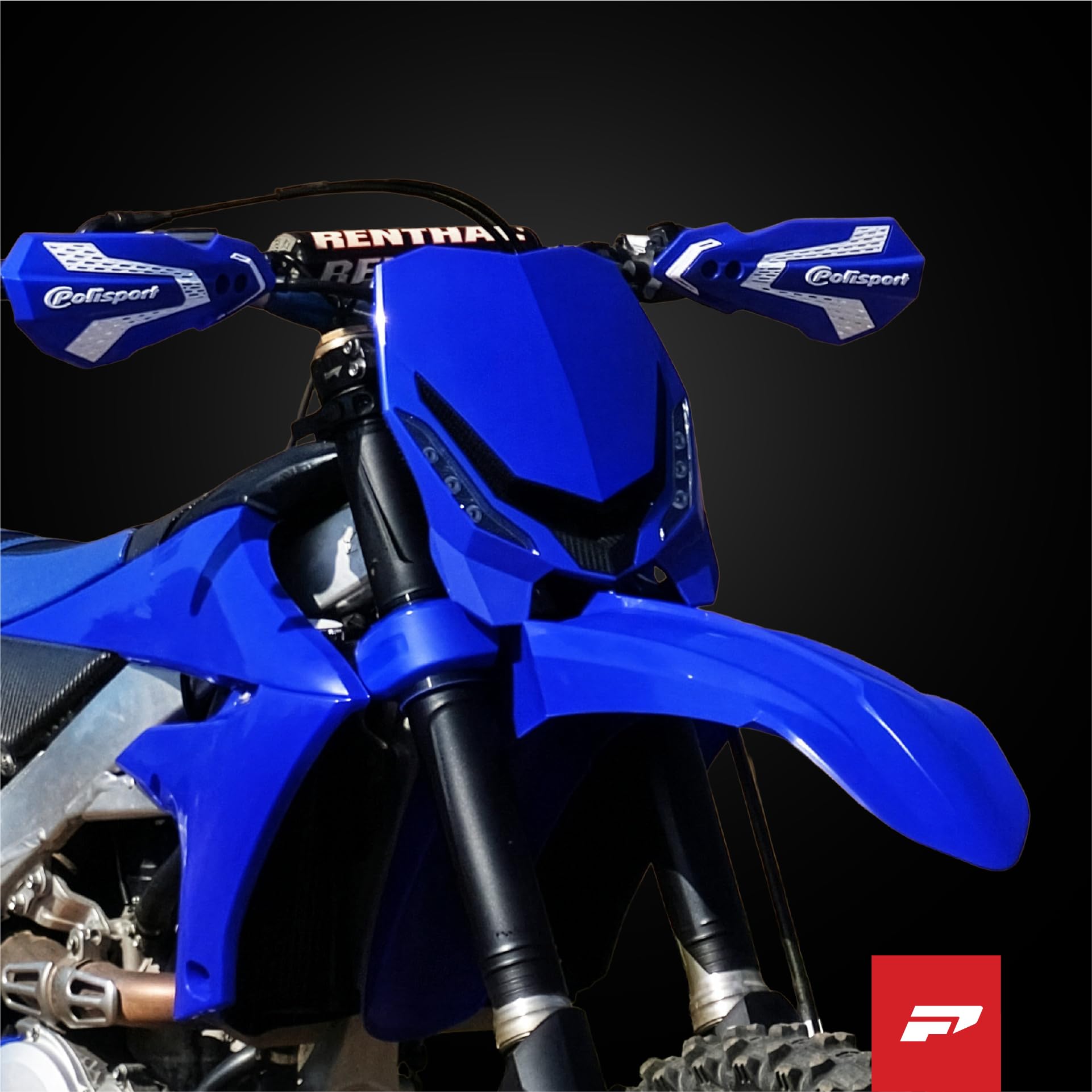 HEADLIGHT E-BLAZE BL/BK