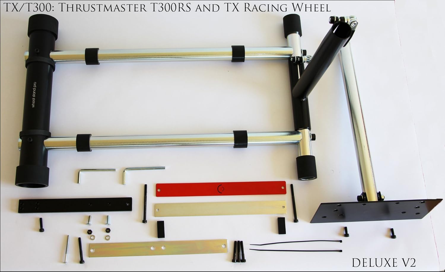 Wheel Stand Pro SuperTX Stand Compatible With Thrustmaster T300RS, T248, TX Leather, T150/T150 Pro/TMX/TMX Pro,GT, TX, TS-XW, TS-PC, T300GT, T-GT, T-GT II & T500RS Wheel & Pedals Not included