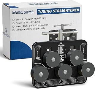 Tubing Straightener for 3/16 to 1 Inch Coiled Brake Line, Professional Coil Straightening Tool for Copper Aluminum NiCopp Stainless Fuel Line Tubing