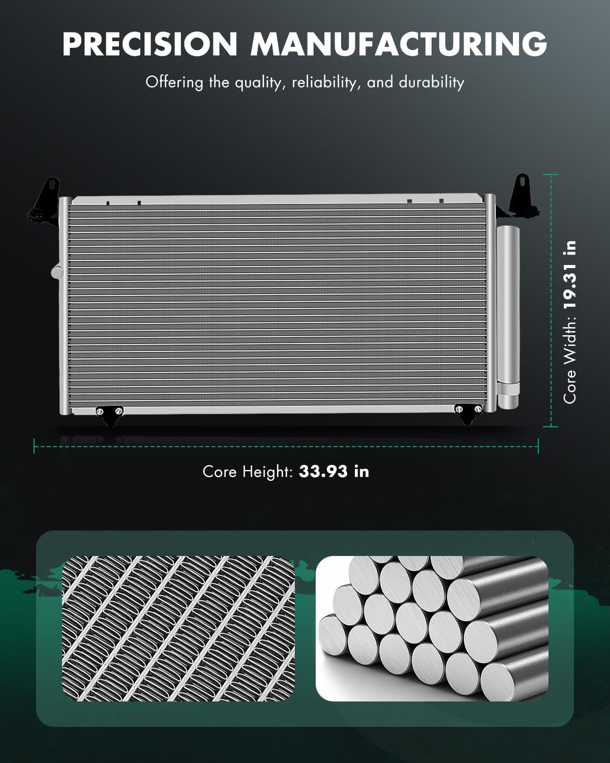 SCITOO Air Conditioning Condenser for 2000-2006 for Toyota Tundra air Conditioner Condenser