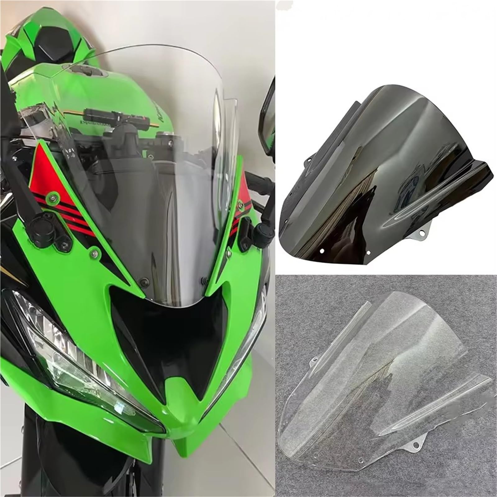 Amazon | モトフロントガラス For Ninja 636 For ZX6R For ZX 2019