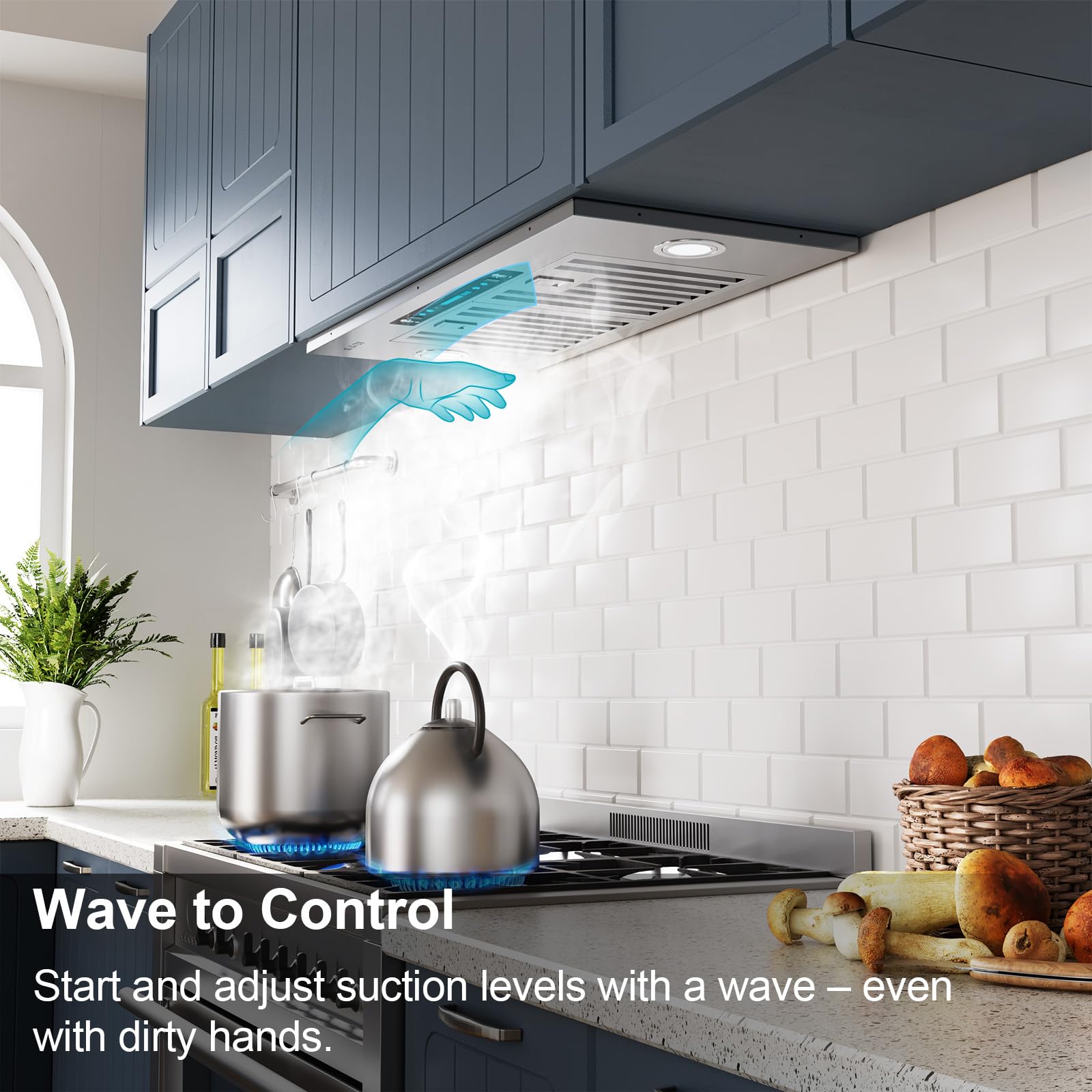 Amazon.com: IKTCH 27.75 inch Insert Range Hood, 900 CFM