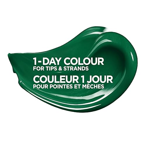 Miniatura 6 de L'Oreal Paris - Maquillaje temporal para el cabello de 1 día para morenas, verde 70, 1 onza líquida