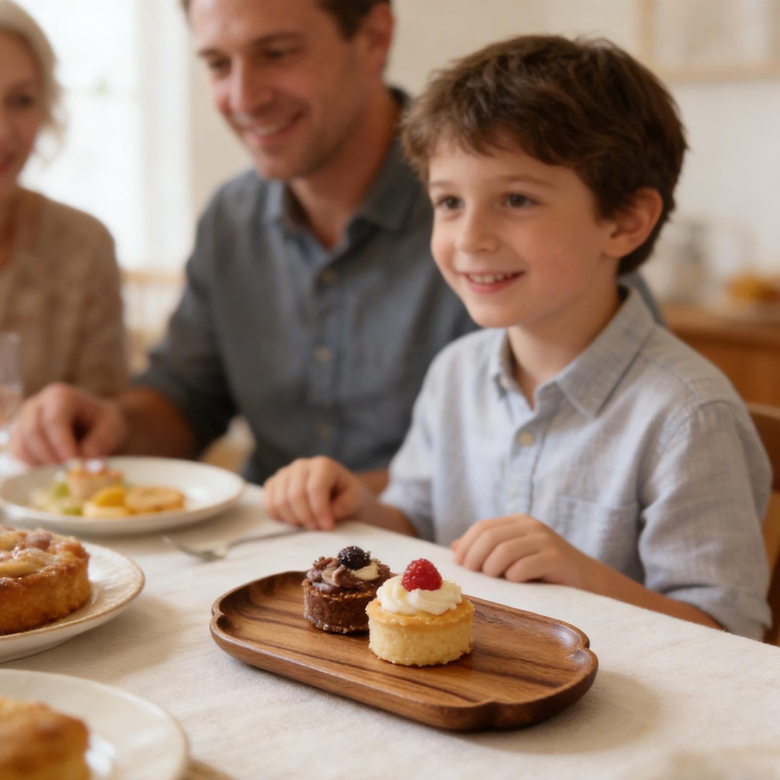 Plateaux en bois pour aliments, table de cuisine pour aliments