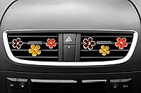 Vista 5 de Clips de ventilación de aire – 6 piezas de decoración de coche de margaritas para ventilación de aire y acondicionamiento, accesorios