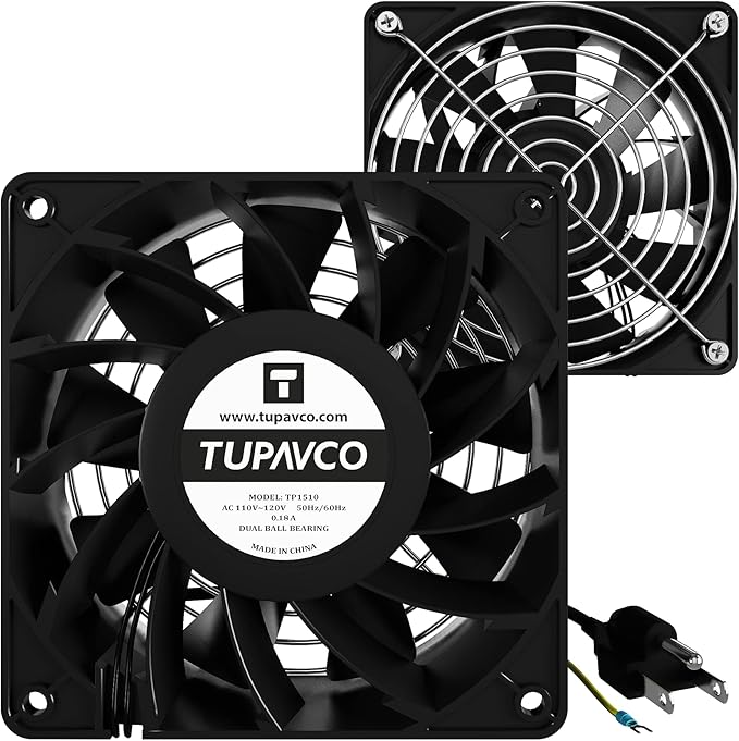 Amazon.com: Network Cabinet Fan (Dual 2pc Kit) Server Rack Cooling ...