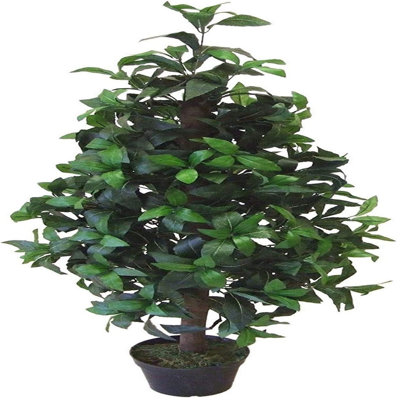 Artificial Plants 3ft Artificial Bay Tree In A Pot Pyramid Shaped 0