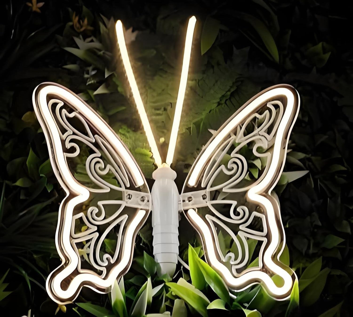 Acrylic Warm White Butterfly Floor Lamp Wedding Table Butterflies Decoration