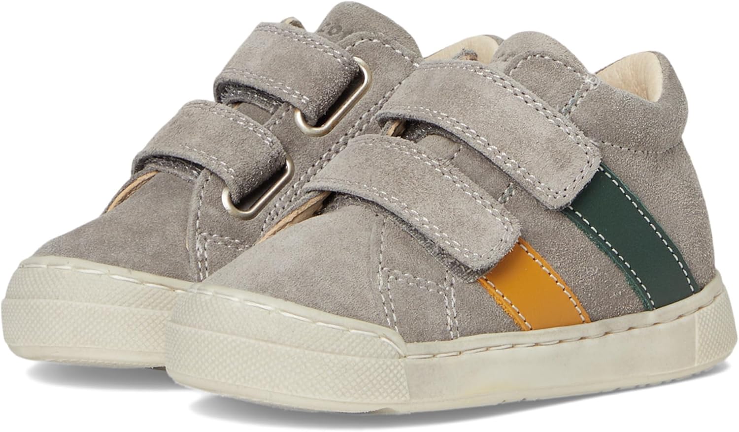 Naturino Boy's Falcotto Gazer VL (Toddler) First Walker Shoe, Grey/Green Bottle, 7
