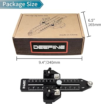 Thin Rip Jig Table Saw Jig Guide for Making Repetitive Narrow Thin Strip Cuts Woodworking Tools Fast Thin Ripping Guide