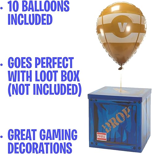 Miniatura 3 de Globos amarillos grandes para caja de botín (paquete de 10)  Suministros de fiesta de cumpleaños para jugadores  Va con mercancía, jarras para