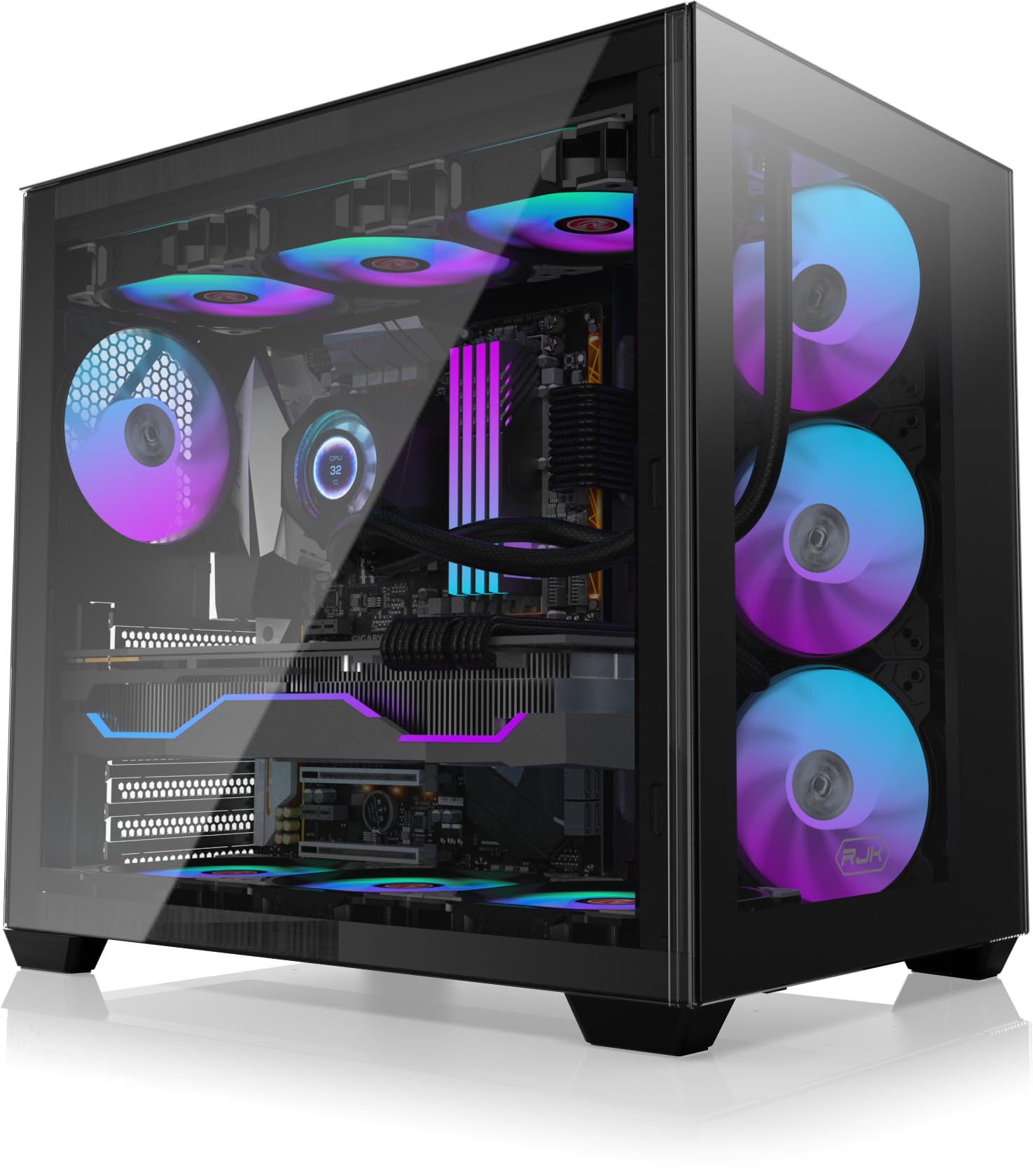 RAIJINTEK RAFF CPU LIQUIDO CYCLOPS 240 BLACK ARGB PWN LCD TFT 1.4 0R10B0023