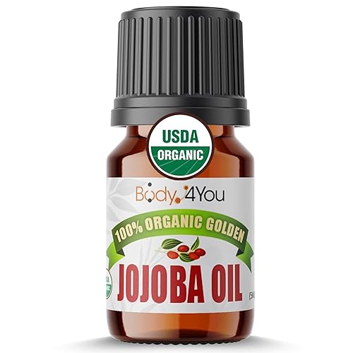 BodyJ4You Piercing de aceite de jojoba orgánico 100% USDA – Medidores de oreja estirados, tragus, nariz, tabique, labio y ombligo, hidratante