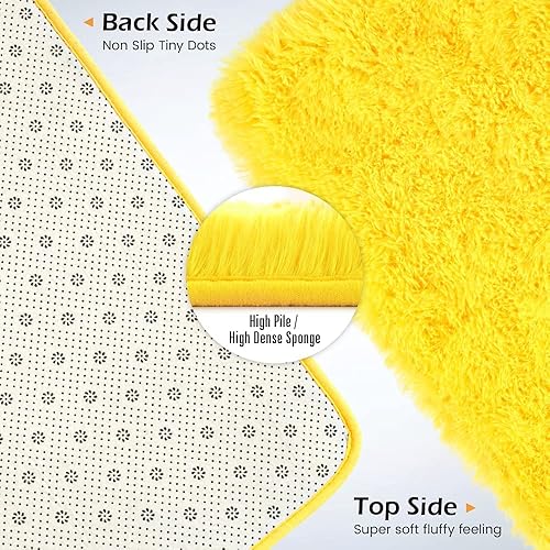 Miniatura 121 de Amearea Alfombra suave y esponjosa de alta calidad, moderna, 5 x 7 pies, alfombras de felpa mullida para sala de estar, dormitorio, habitación