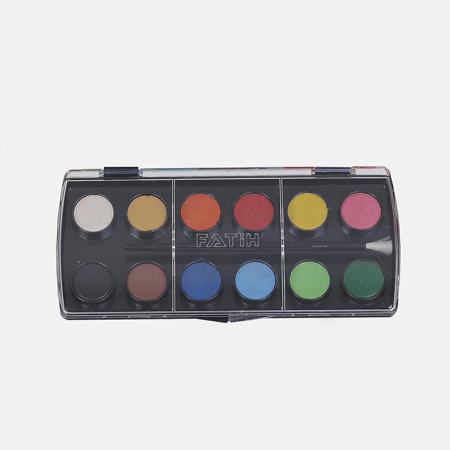 Watercolor Paint Set 12 Colors NonToxic Brushed